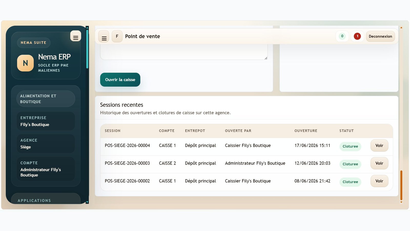 Nema ERP - Gestion d’Entreprise